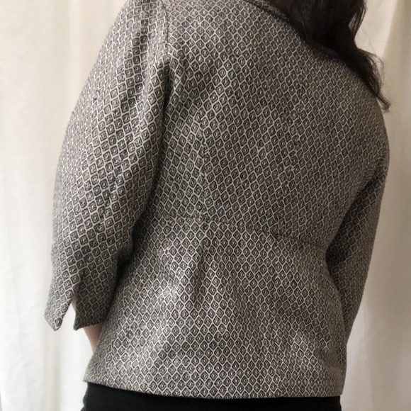 Bloomingdale Aqua metallic pattern buttoned blazer - Picture 8 of 8